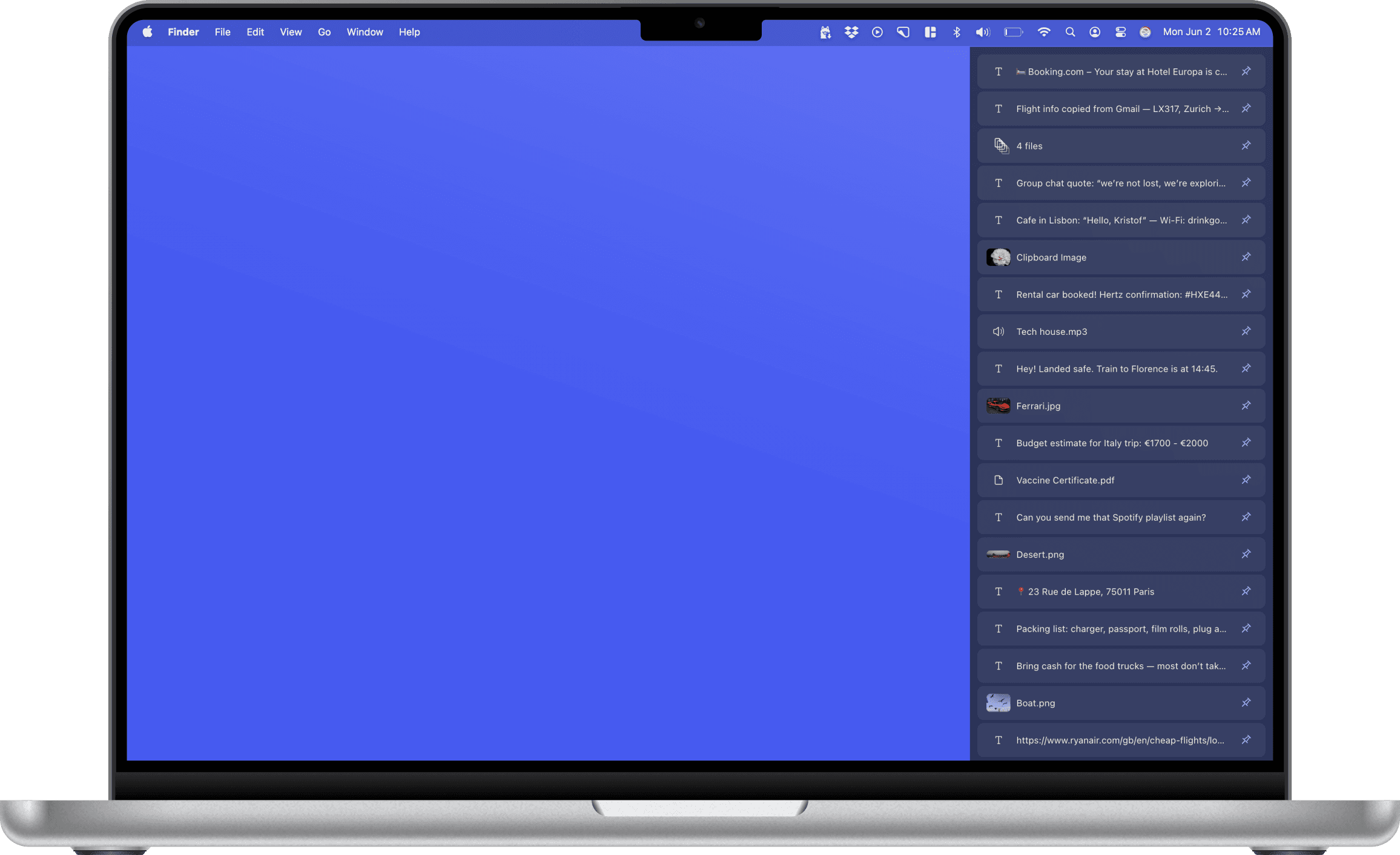 Clipp clipboard manager interface